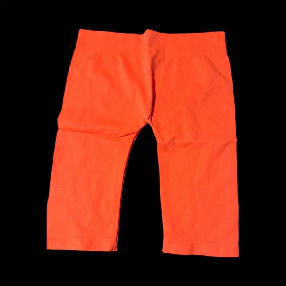 Vibrant Orange biker shorts
